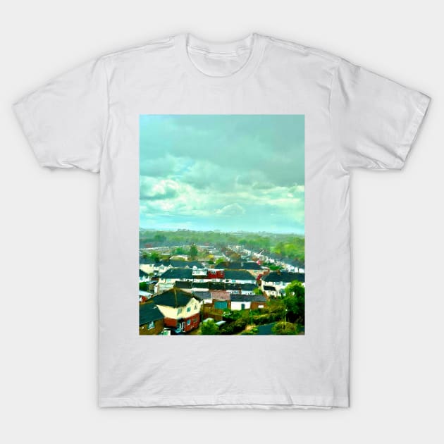 A Neighborhood in England T-Shirt by Pamela Storch